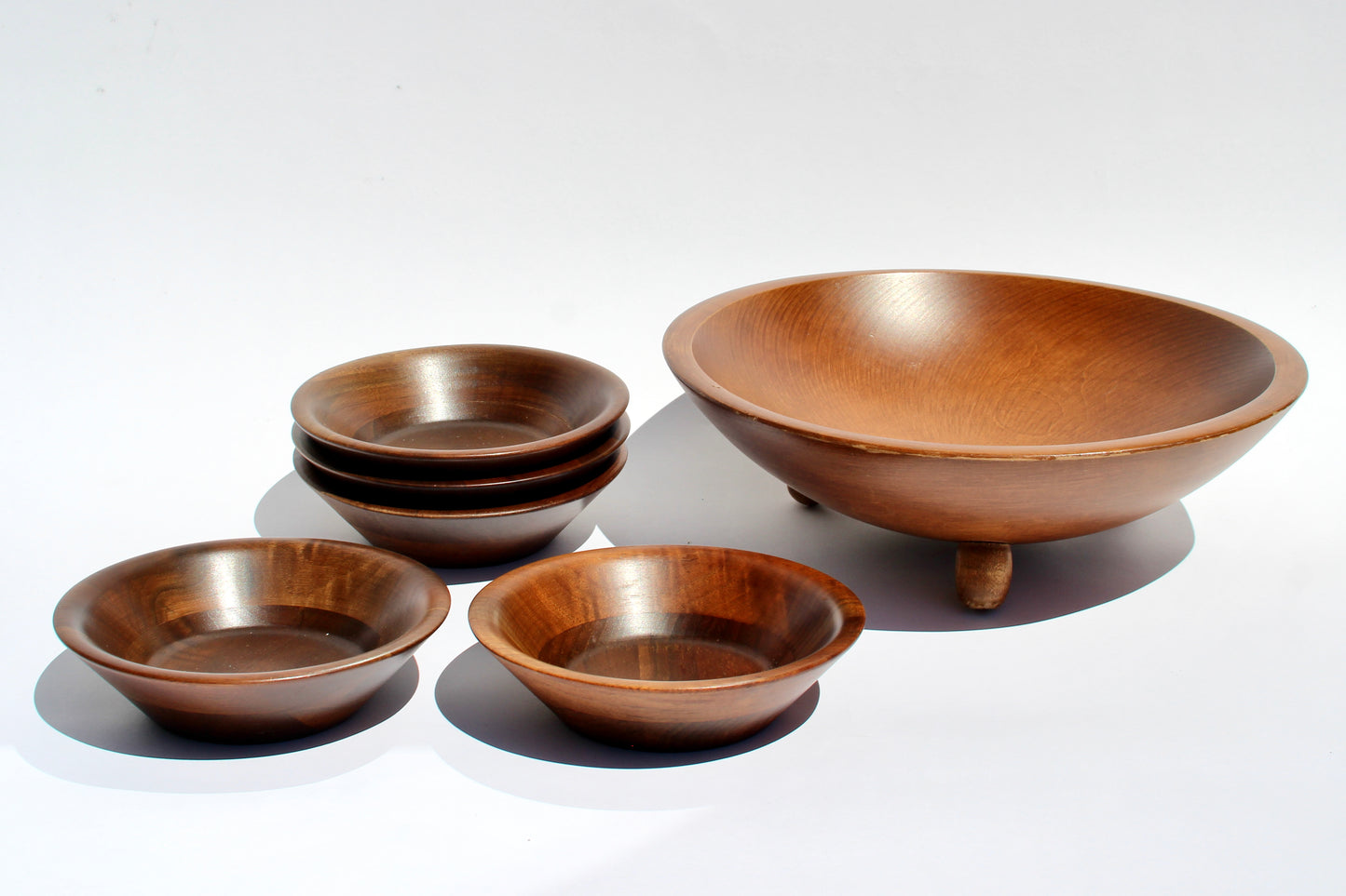 wood salad serving set