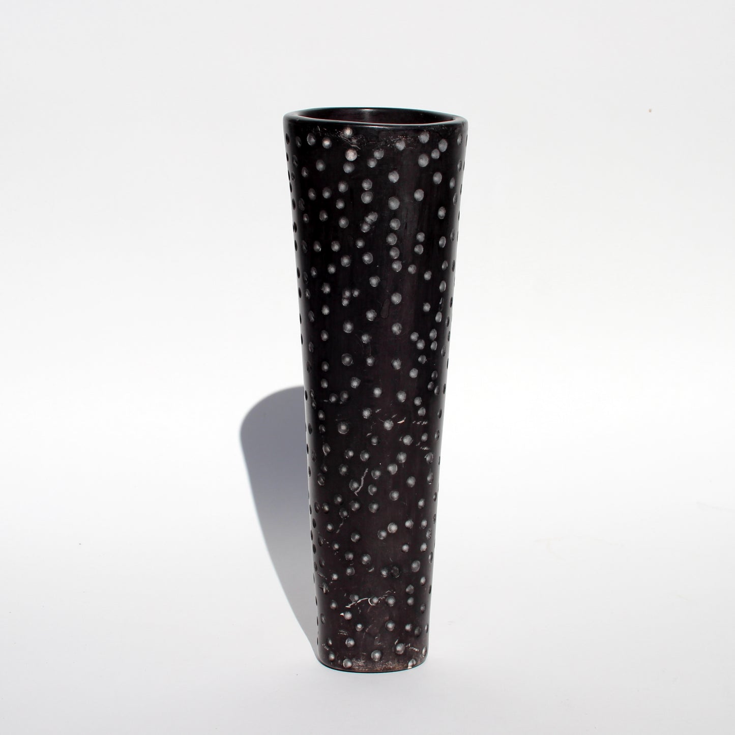 modernist soapstone dot vase