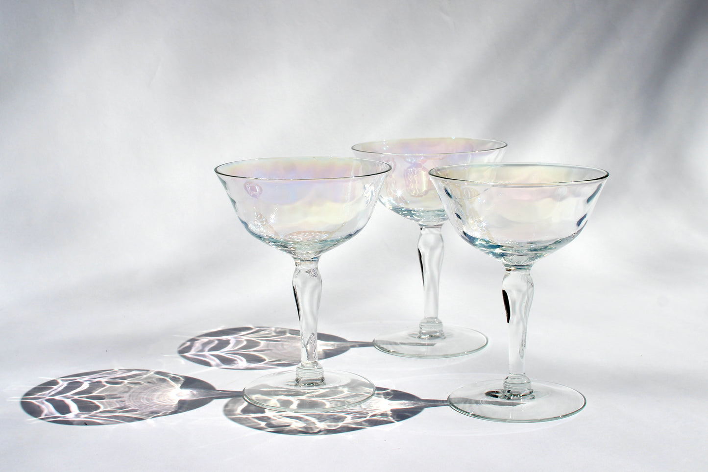 iridescent coupe glasses (6)