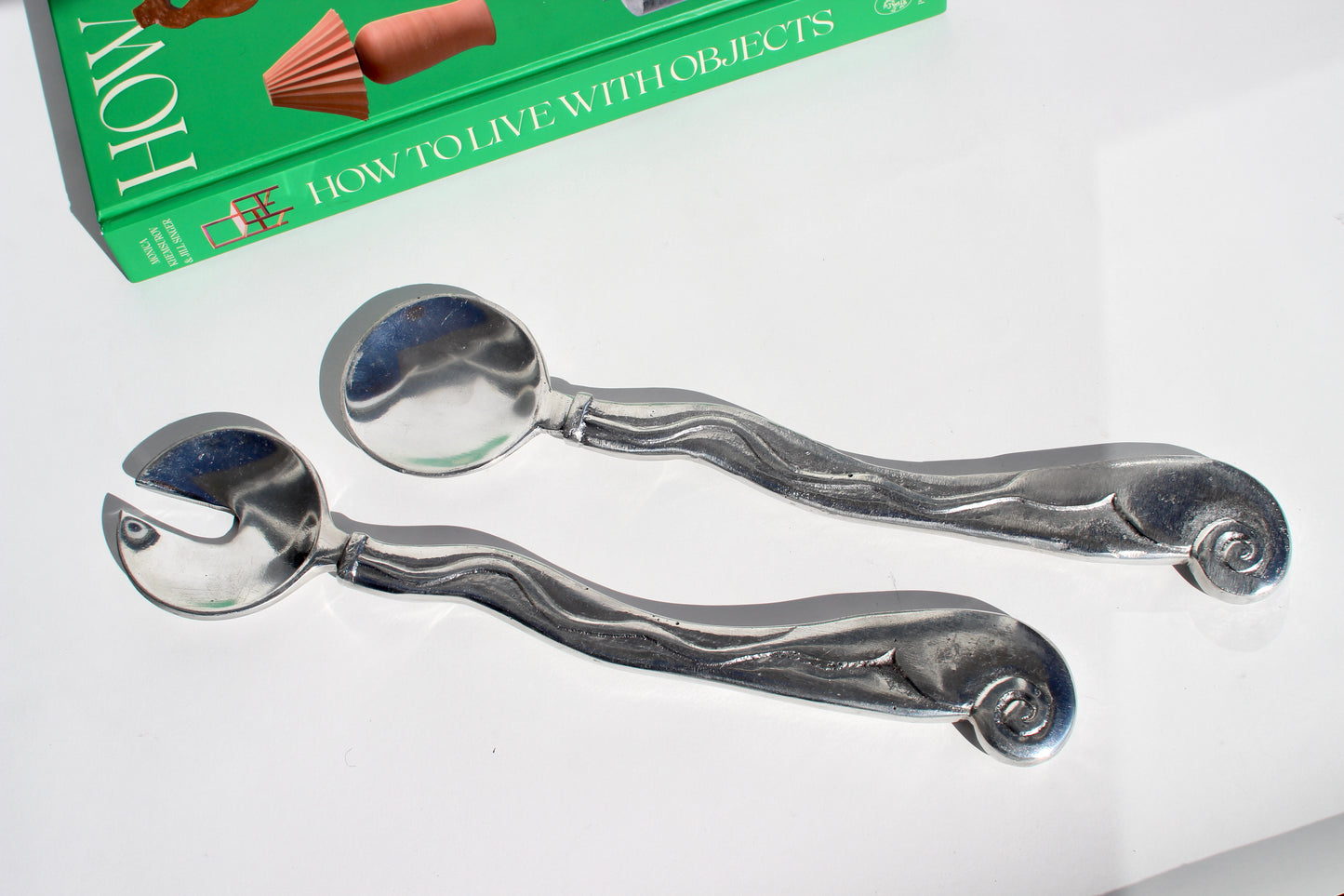 metallic swirl serving set