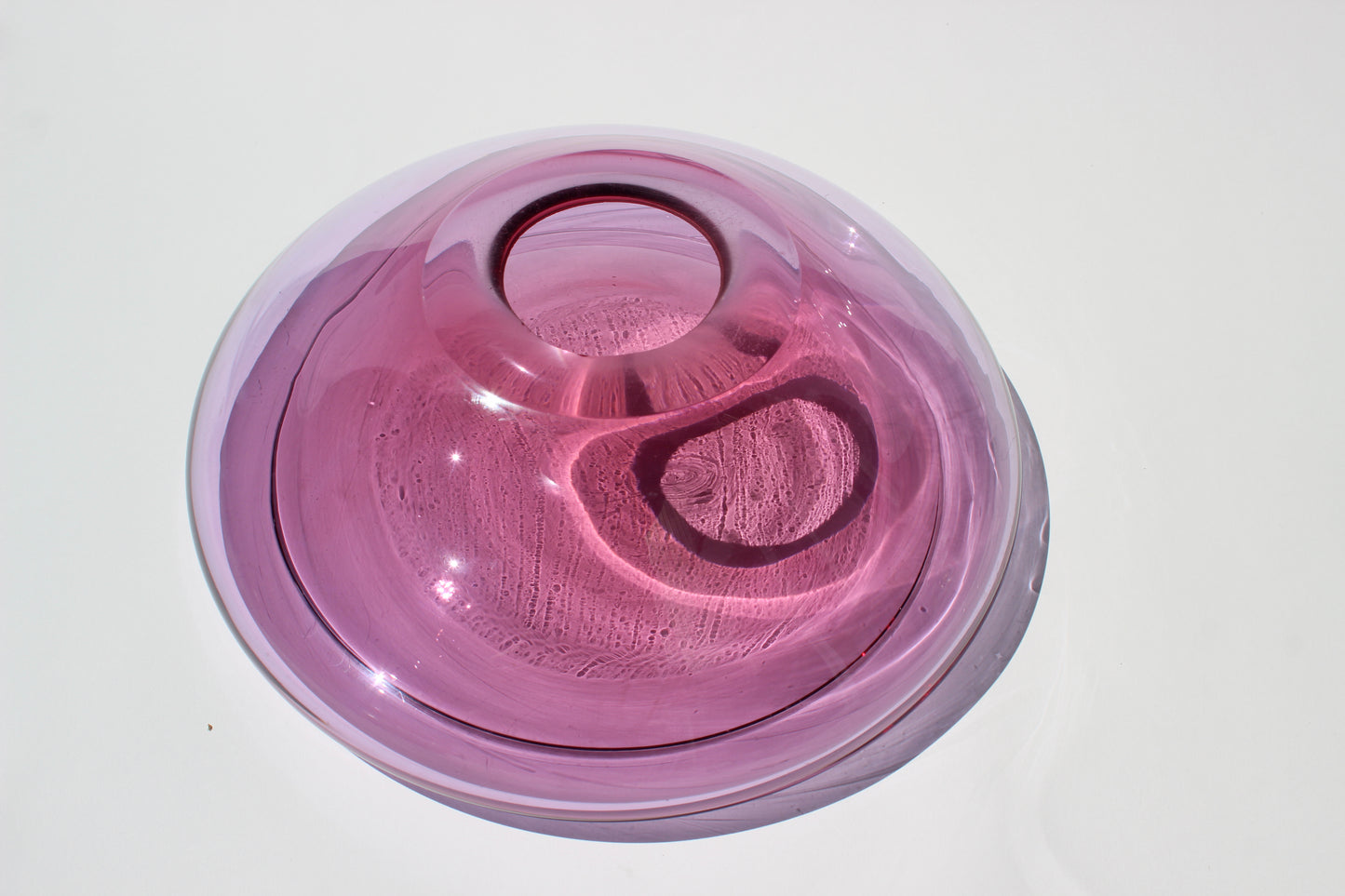 floating glass bowl