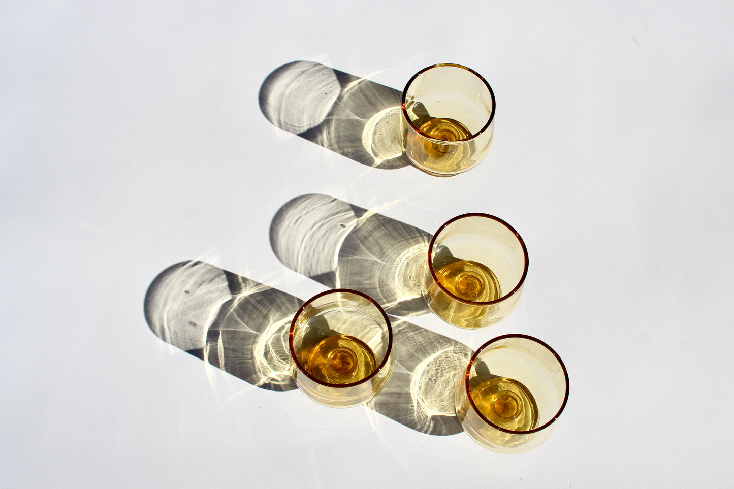 stackable yellow glasses (10)