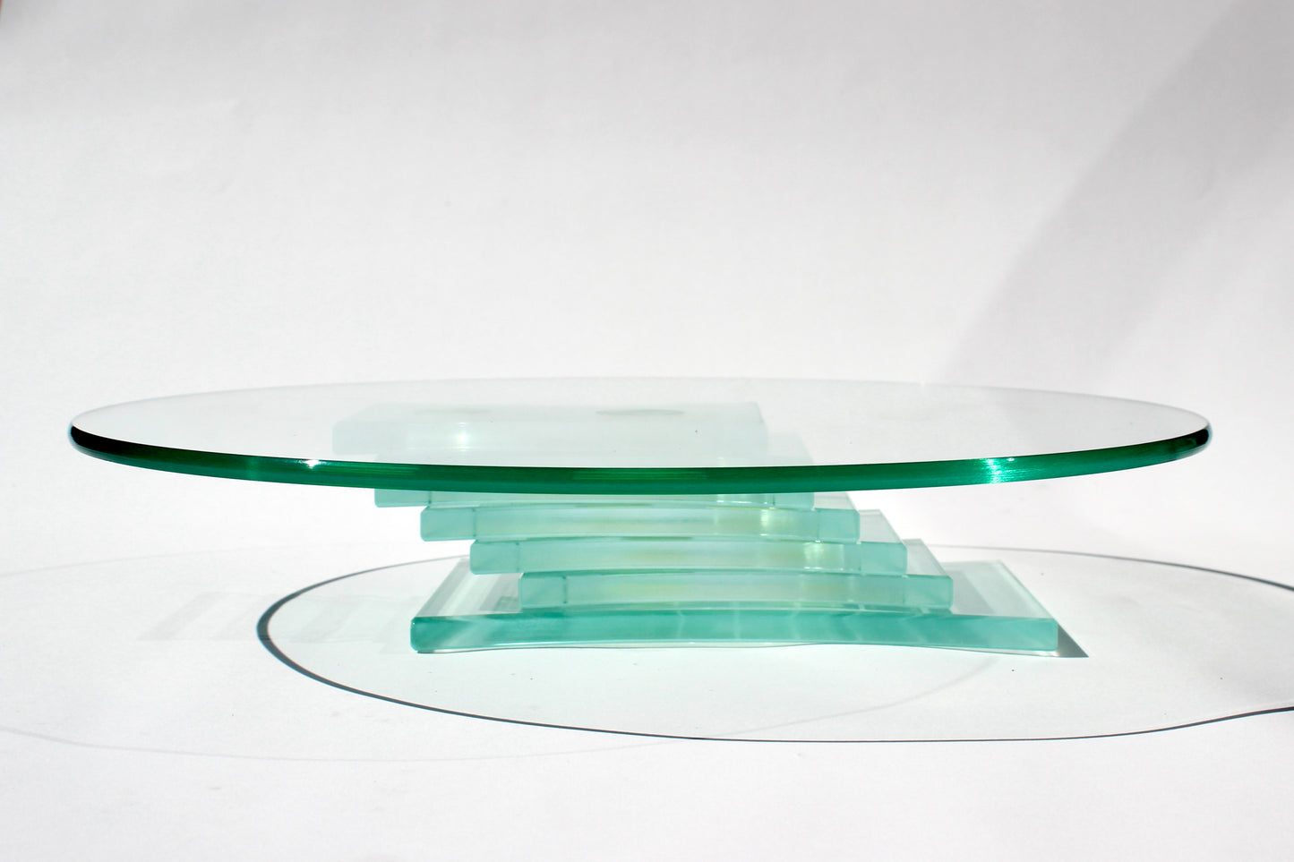 postmodern stacked glass plate