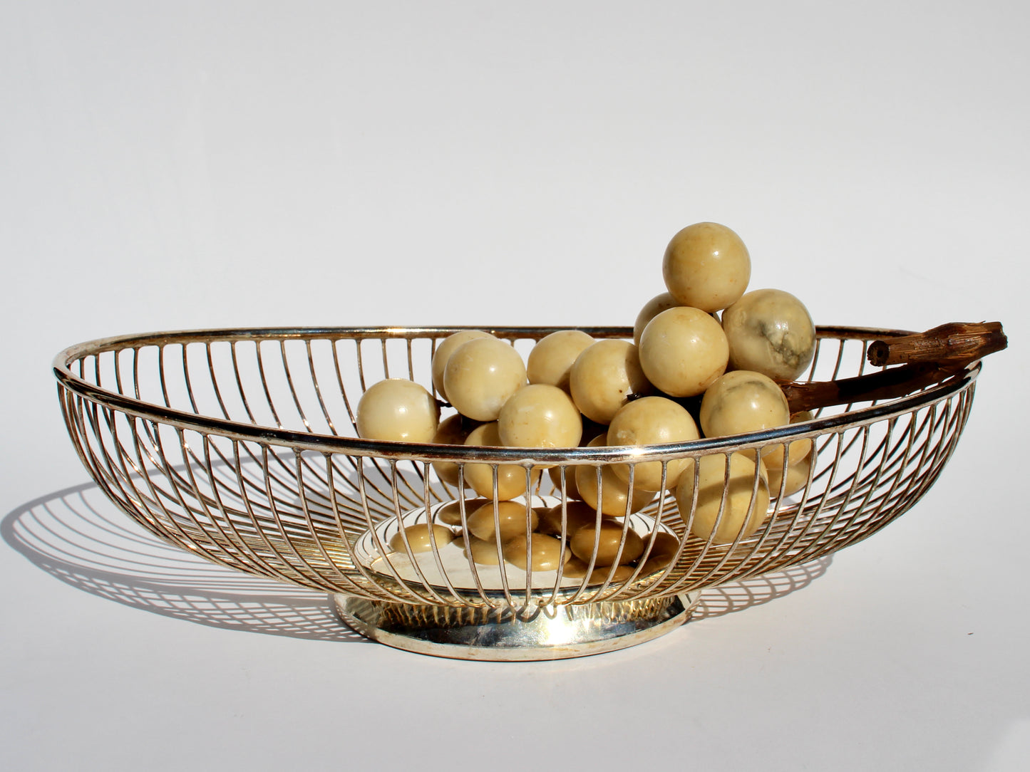silver italian wire basket