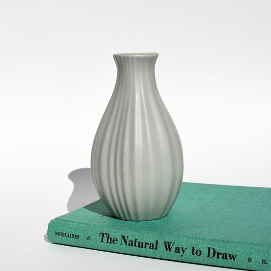 celadon ceramic bud vase