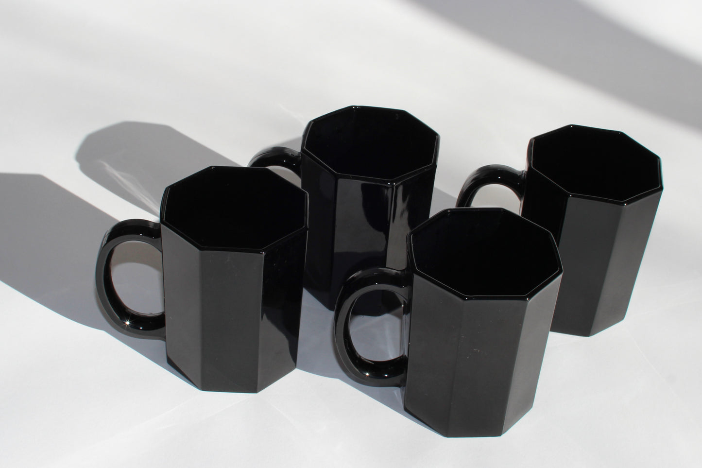black octo coffee mug set