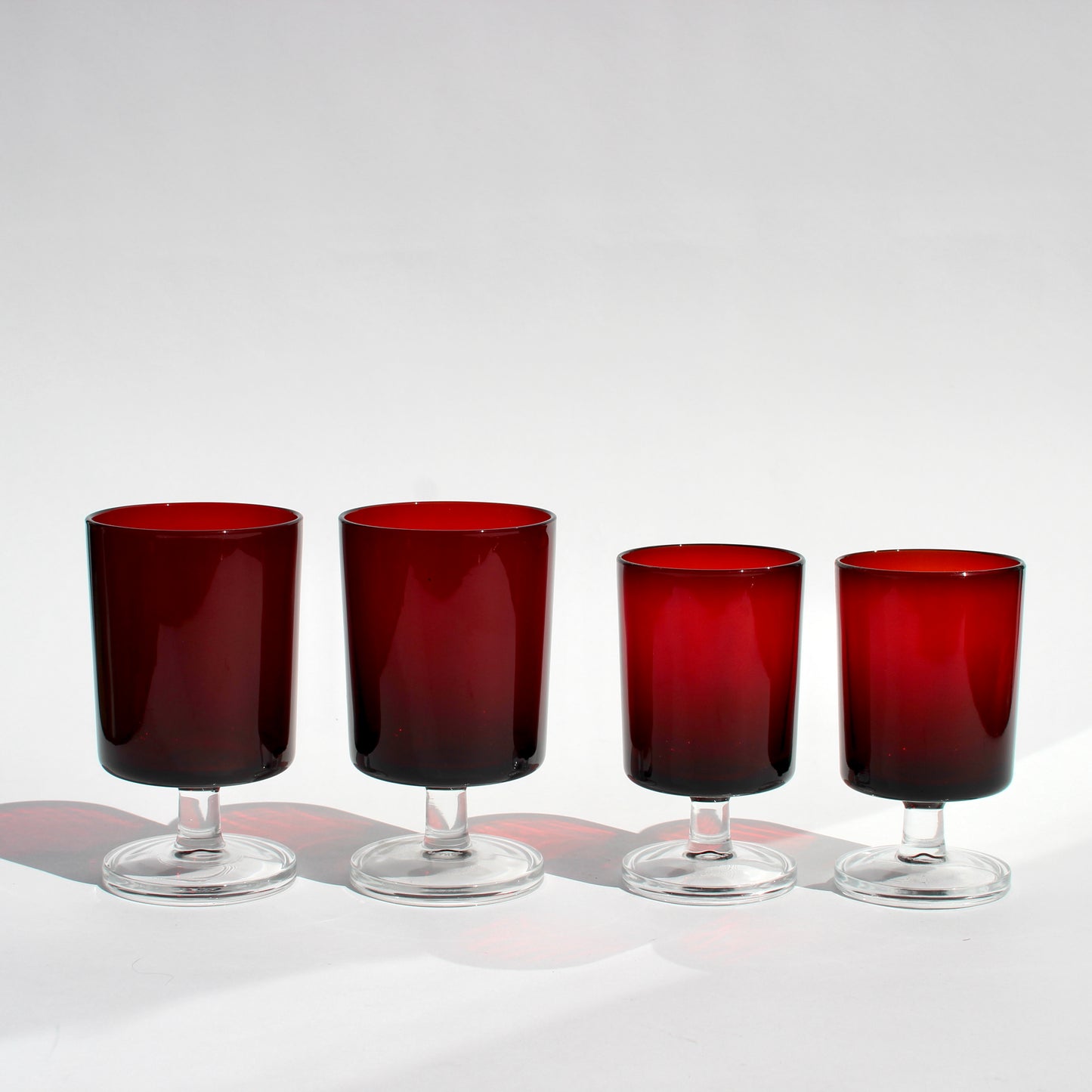 french ruby stemmed glasses (4)