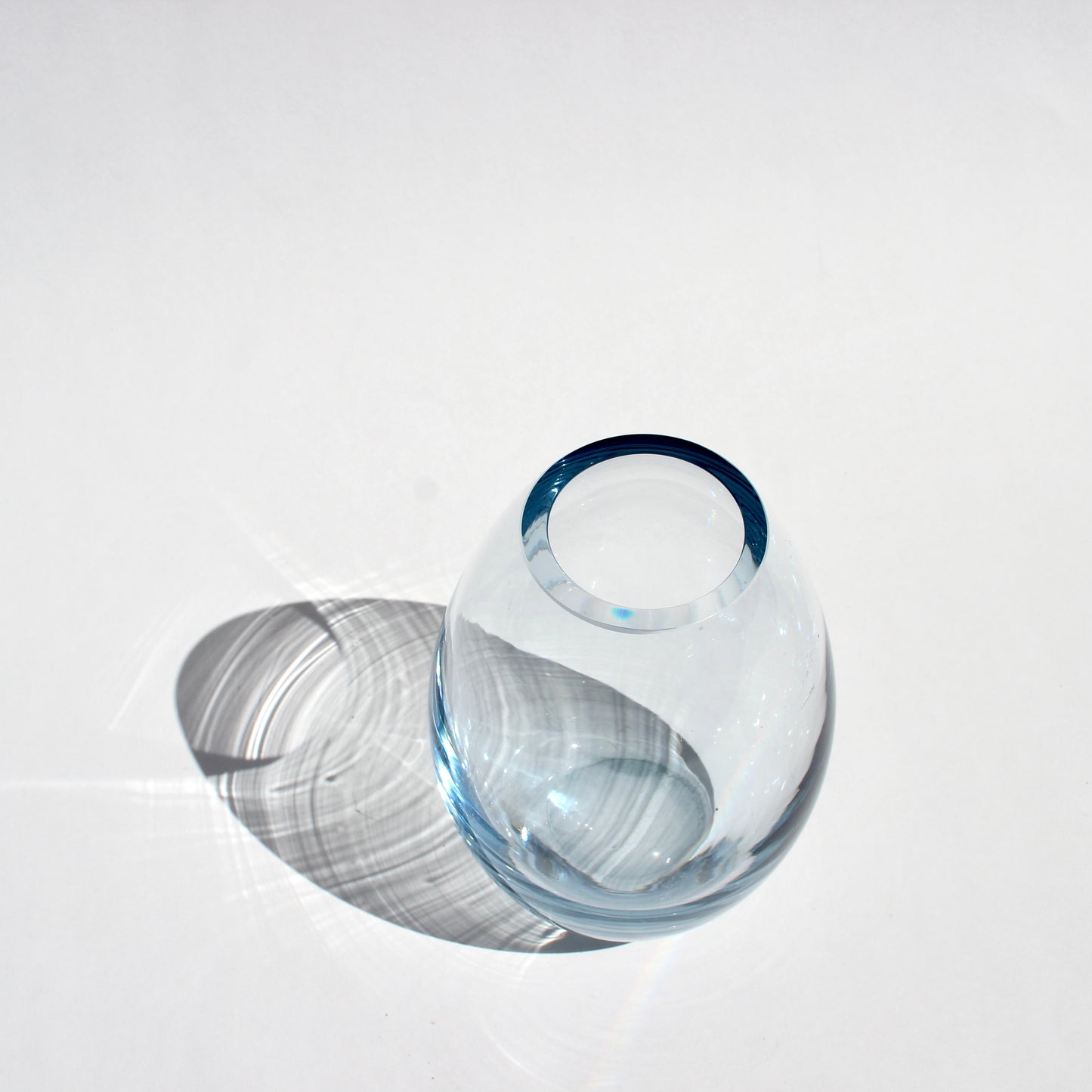 danish holmegaard icy blue vase