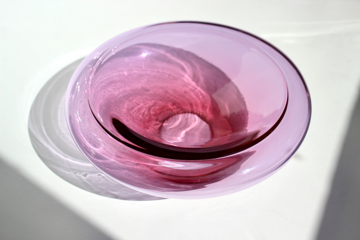floating glass bowl