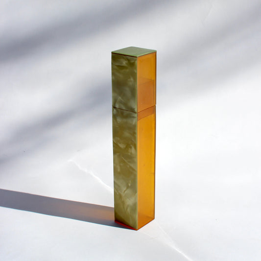 orange + green tube box