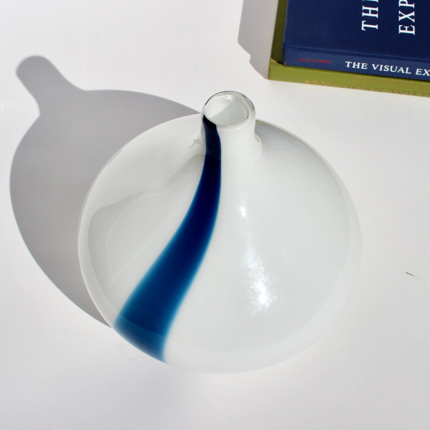 blue stripe vase