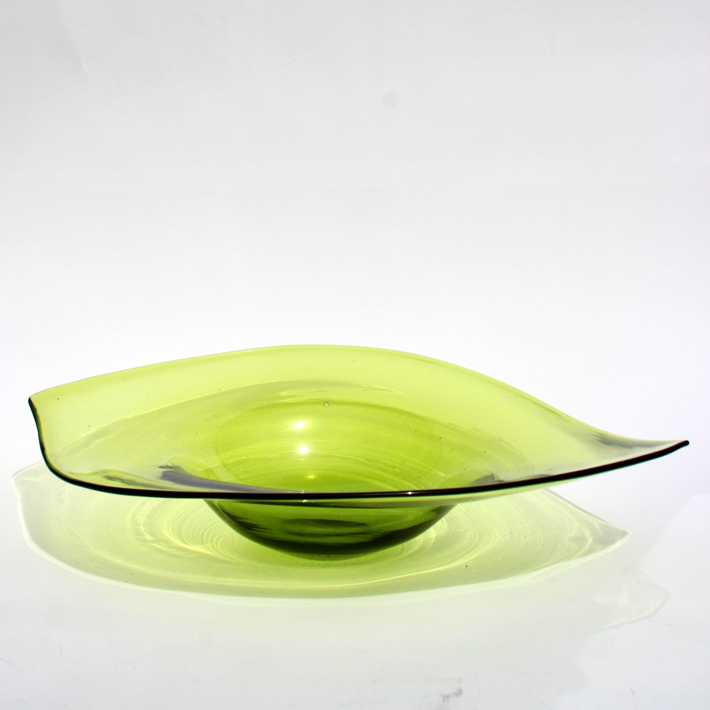 lime glass centerpiece bowl