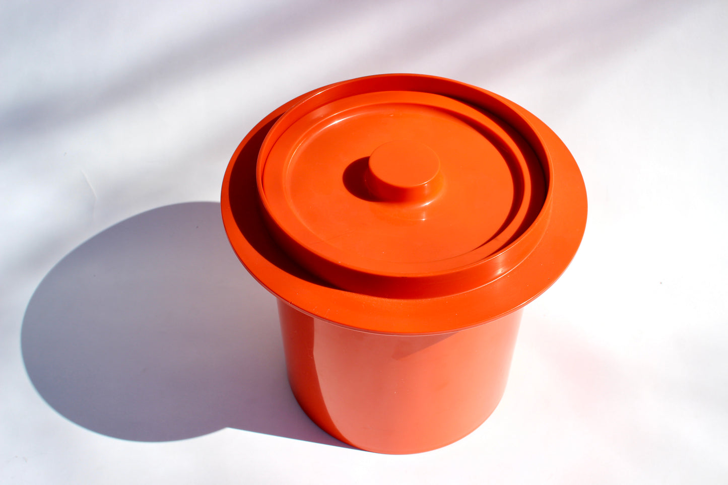 bright orange 3-piece ice bucket