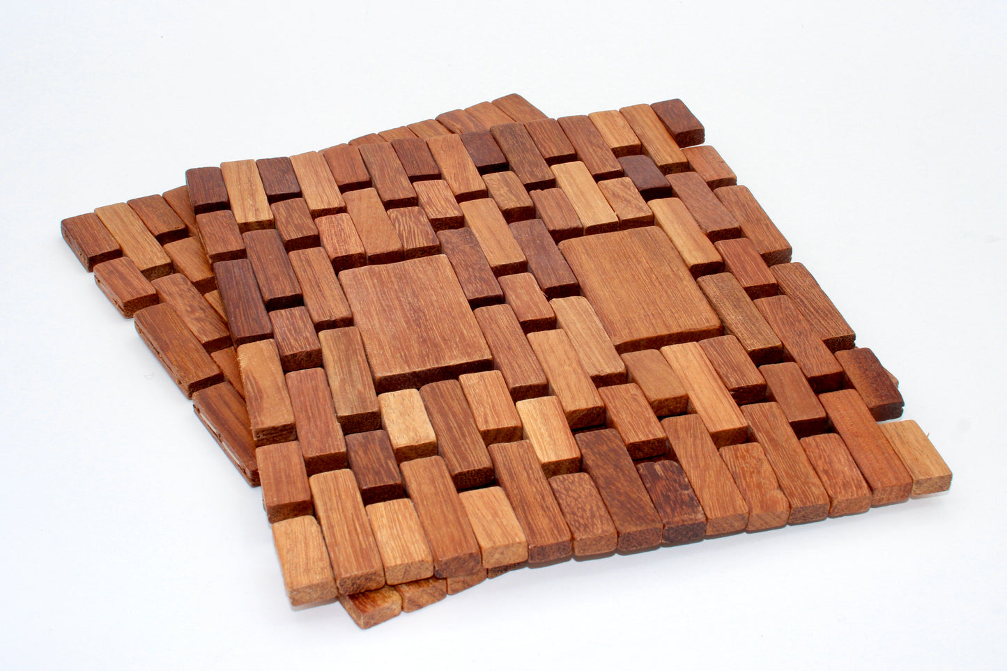 handmade teak trivet mats