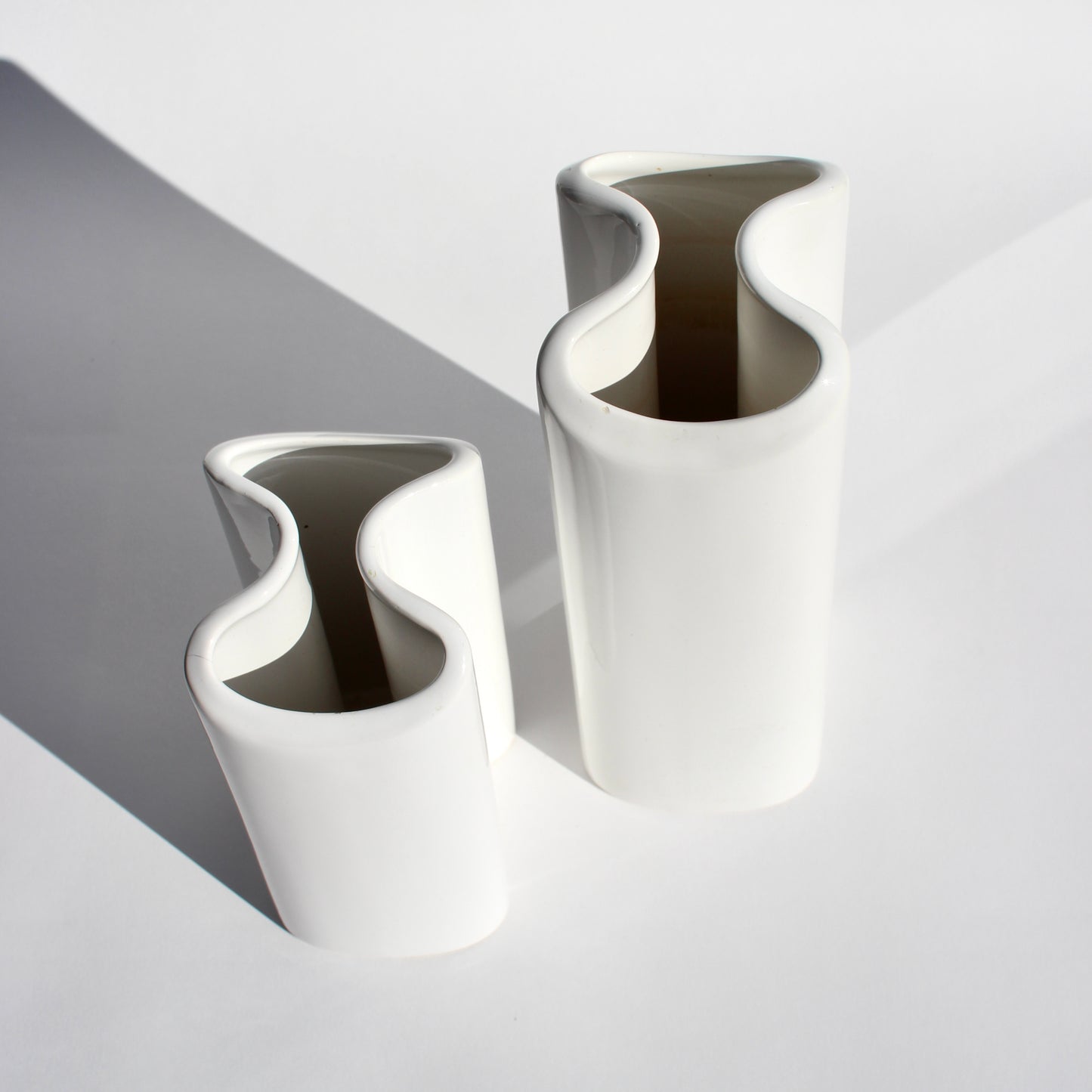 sculptural porcelain vase set