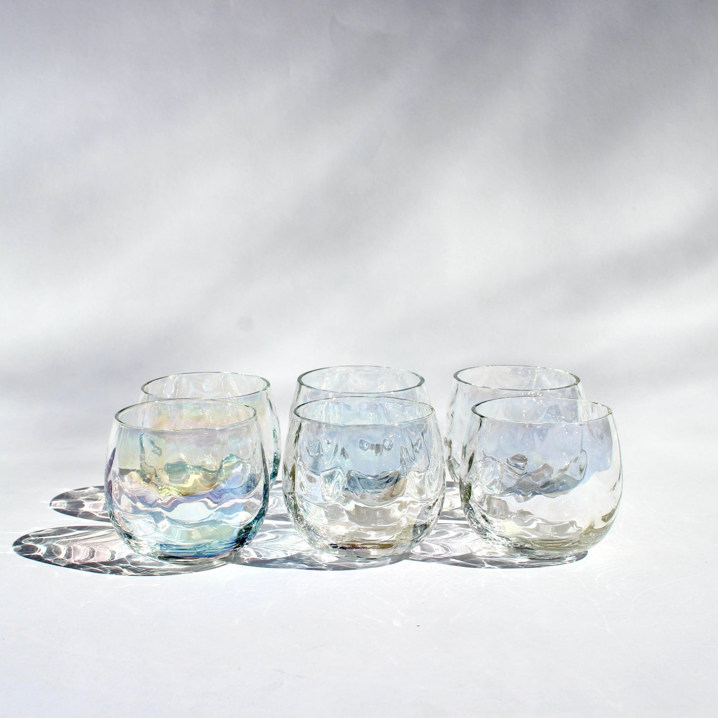 iridescent roly-poly punch cups (6)