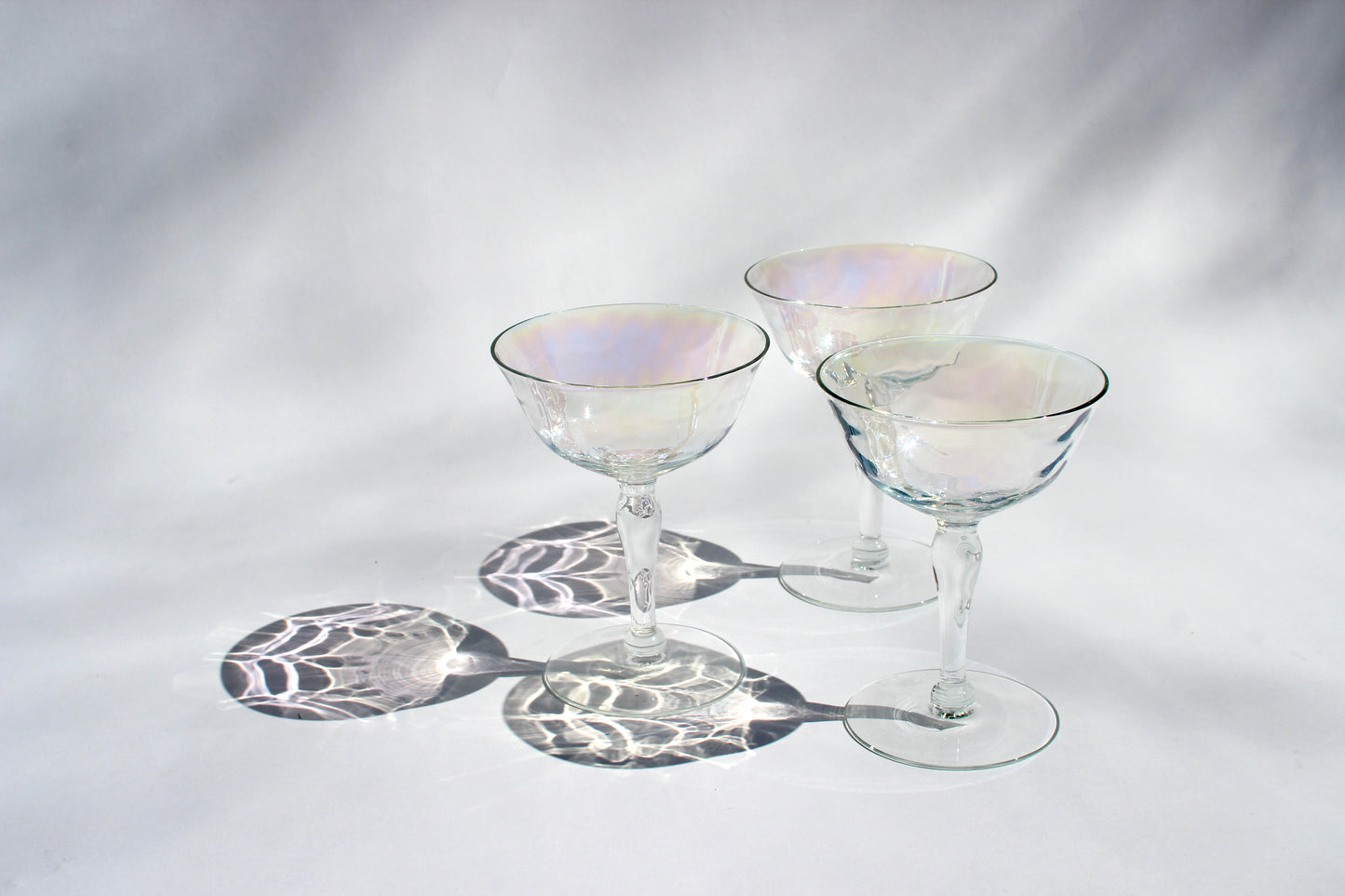 iridescent coupe glasses (6)