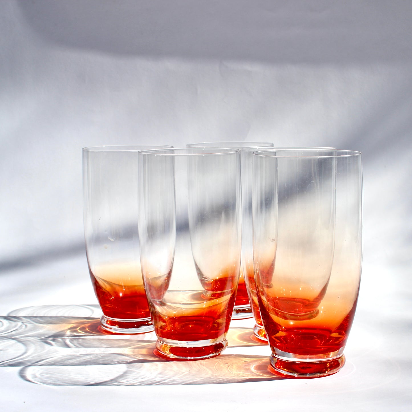 orange fade tumblers (5)