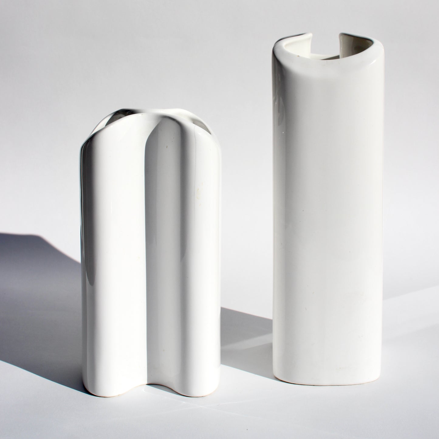 sculptural porcelain vase set