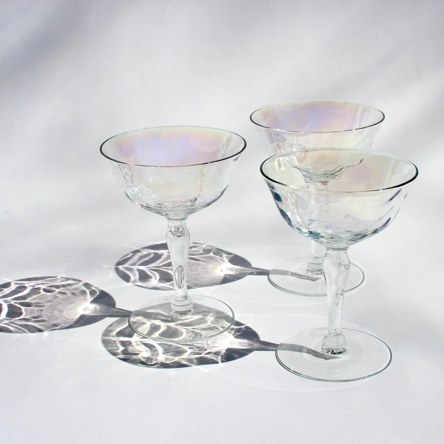 iridescent coupe glasses (6)