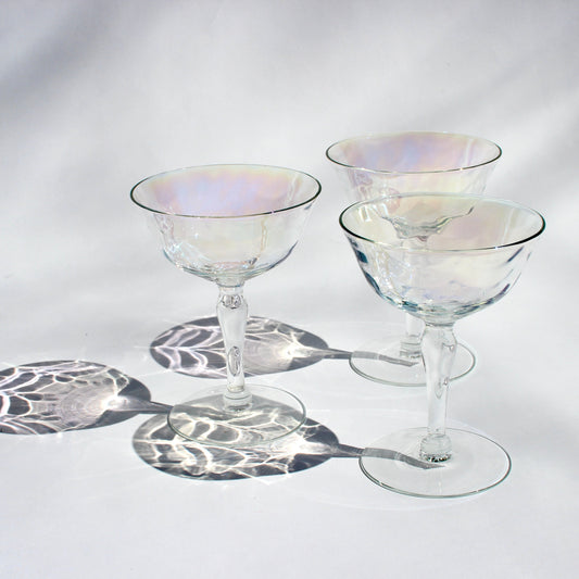 iridescent coupe glasses (6)