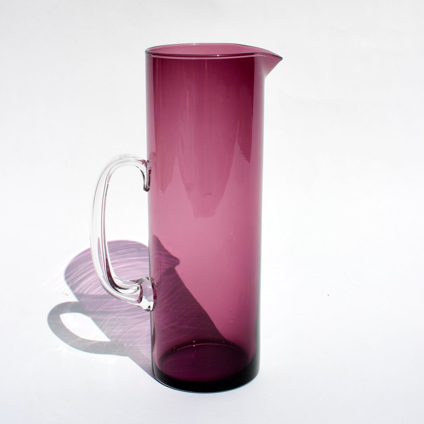 finnish mcm glass pitcher