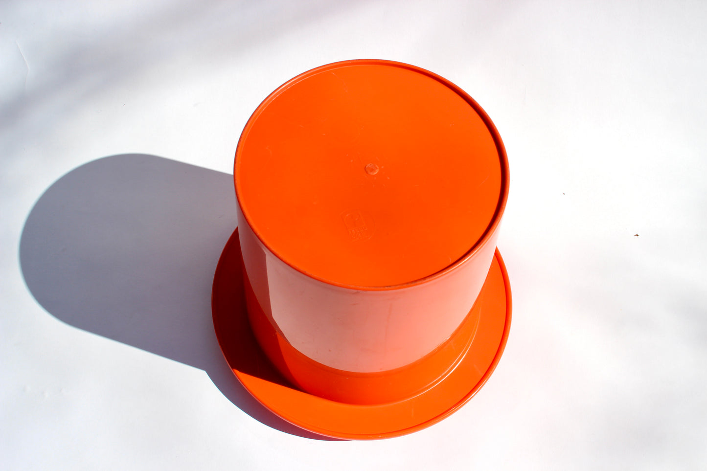 bright orange 3-piece ice bucket