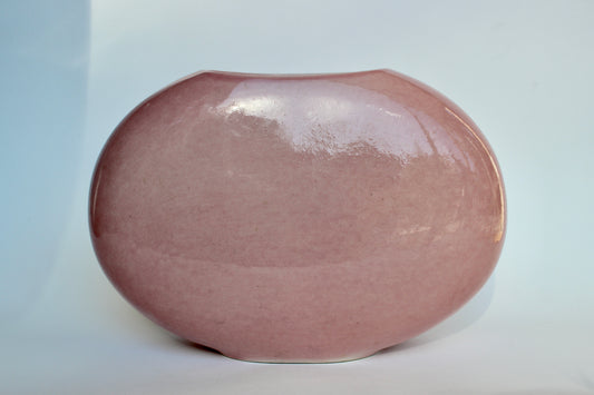 rose oval ceramic vase