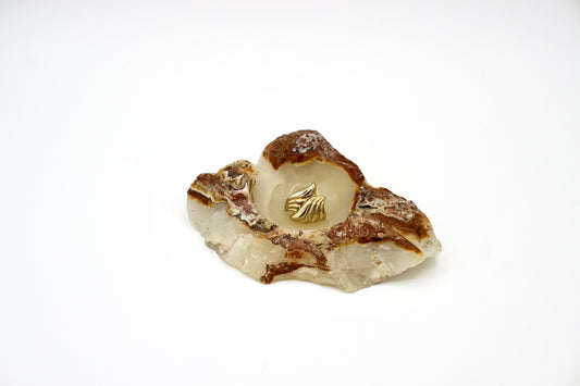 organic stone trinket dish