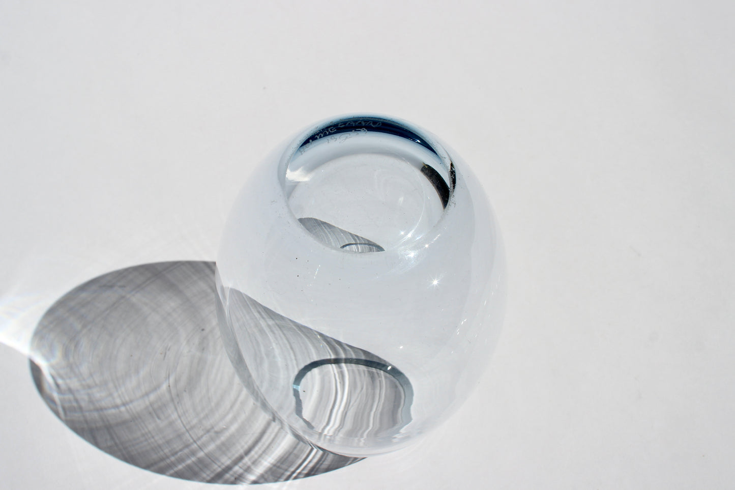 danish holmegaard icy blue vase