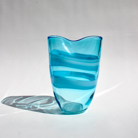 ribbon spiral vase