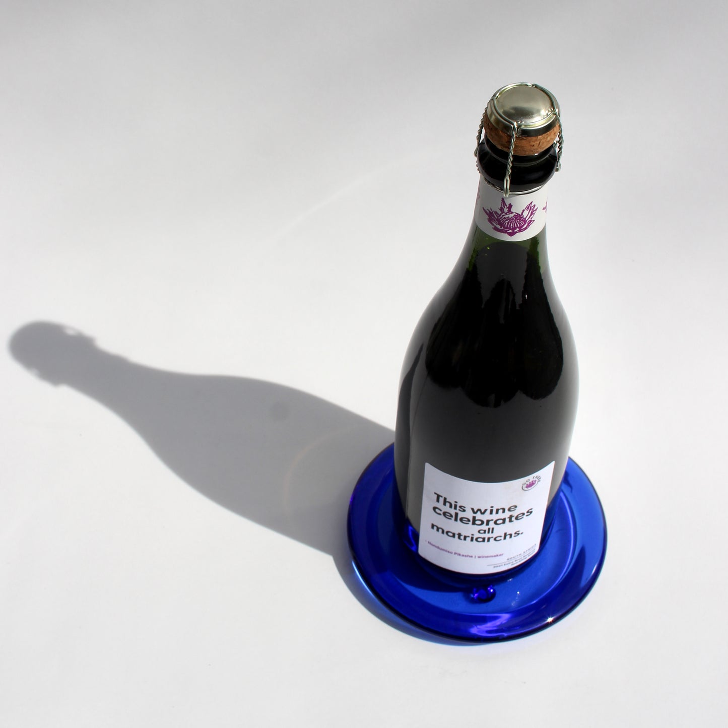 glass wine coaster