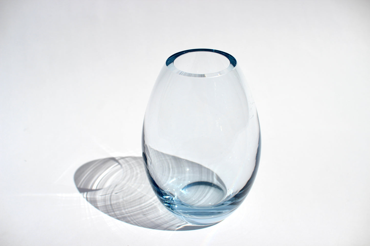 danish holmegaard icy blue vase