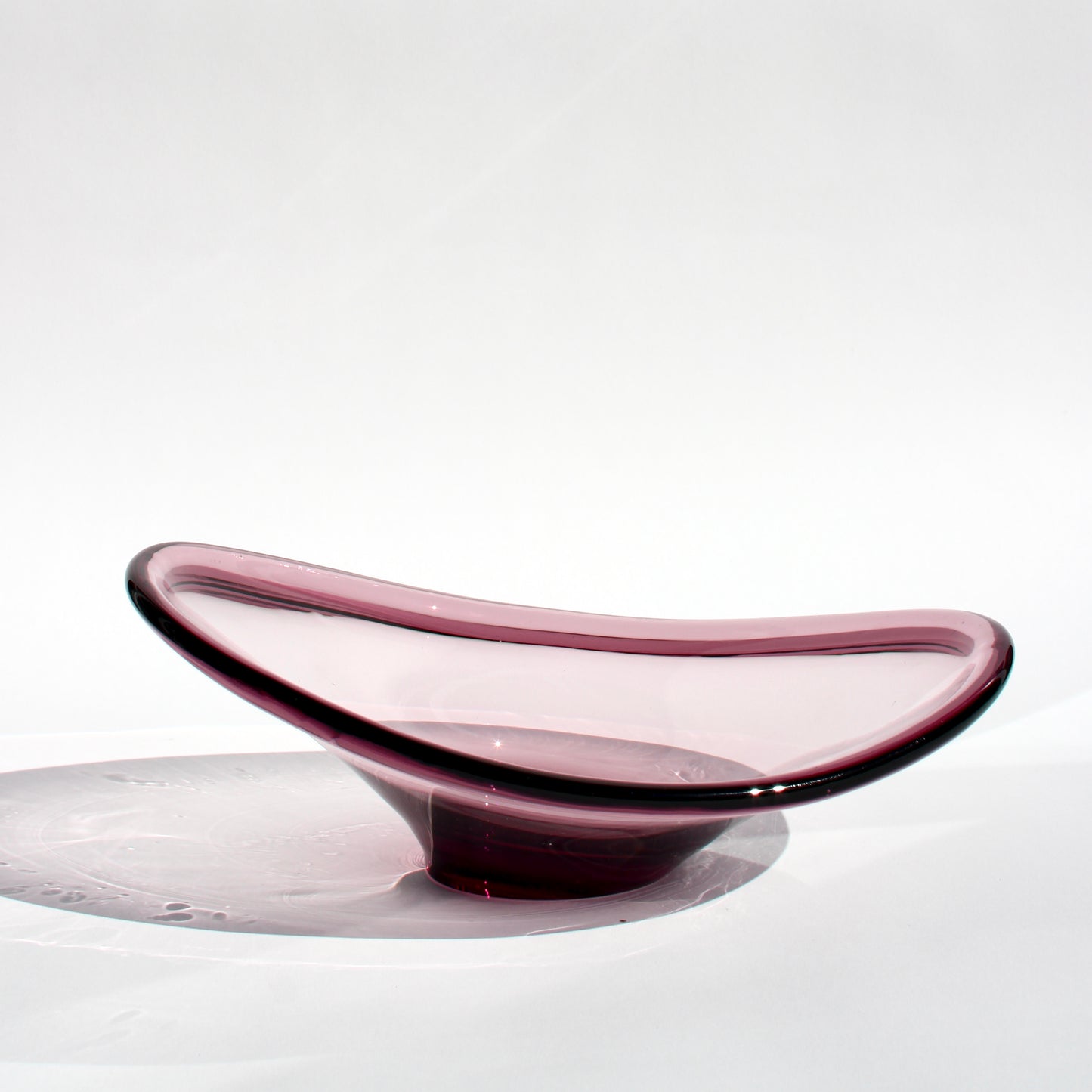 asymmetric glass bowl