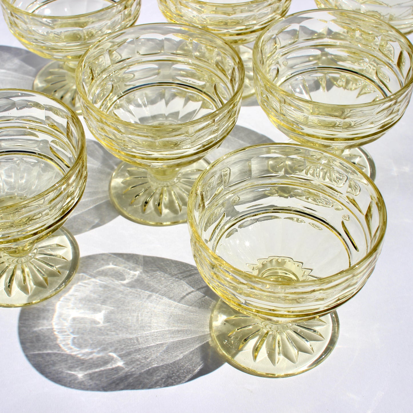 buttercup glass coupe set (7)