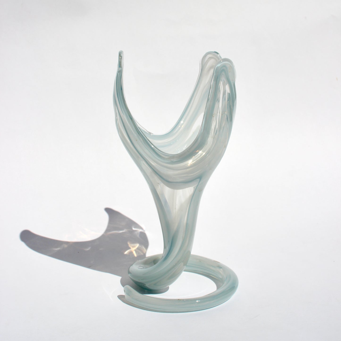 swirl glass sculpture