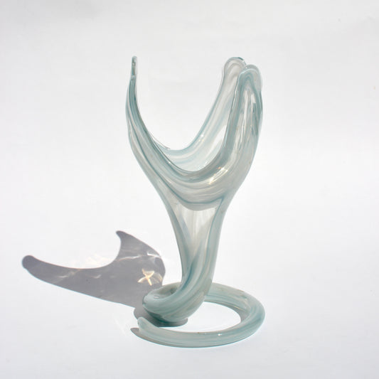 swirl glass sculpture