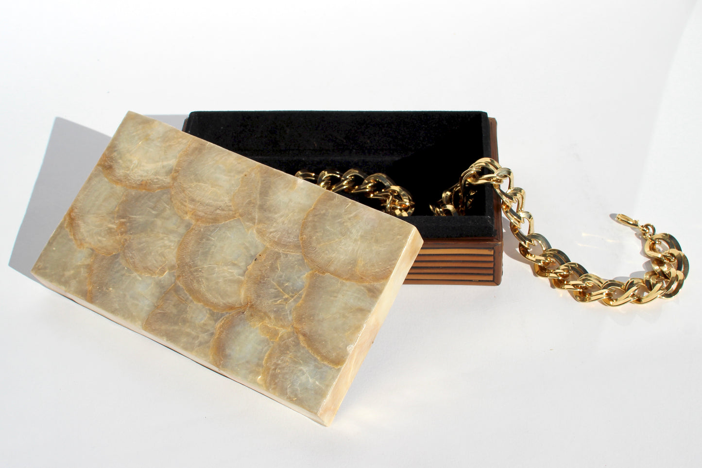 abalone shell + wood box