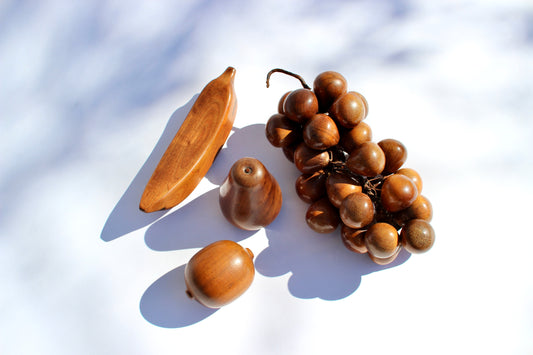 mcm wooden fruit set