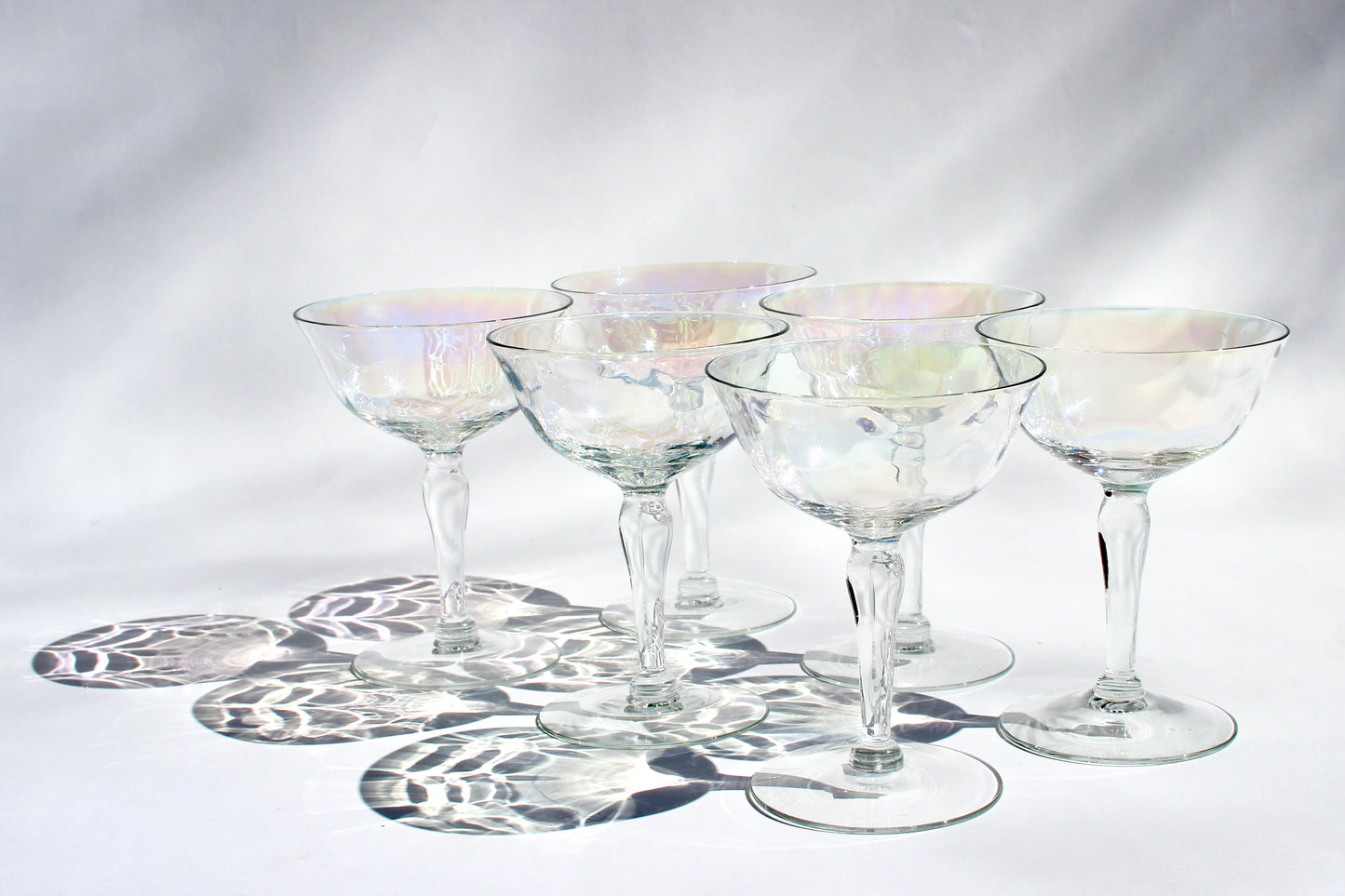 iridescent coupe glasses (6)