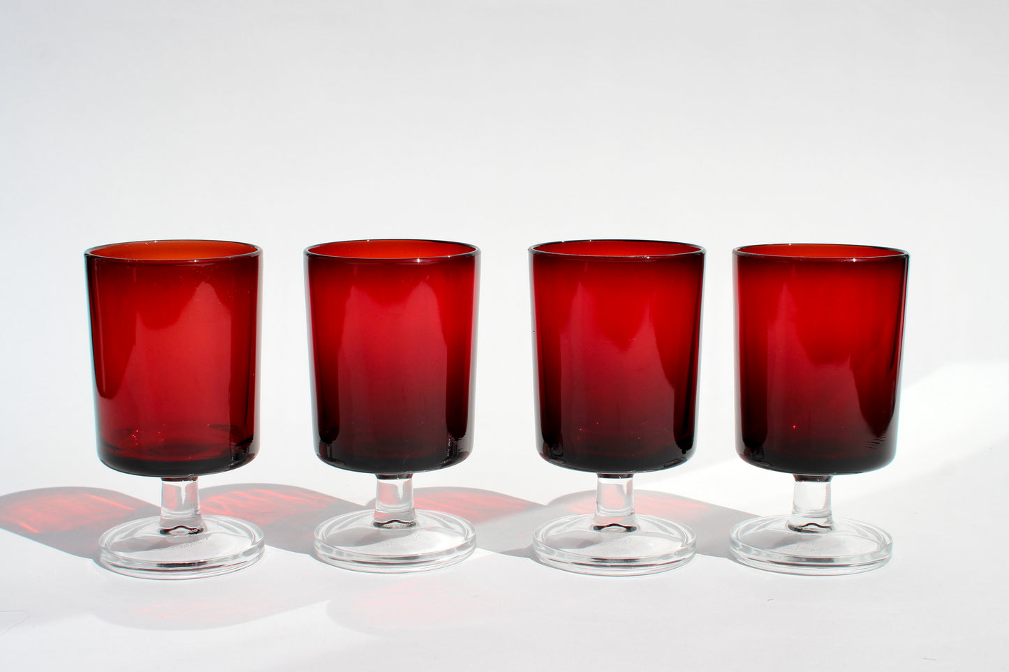 french ruby stemmed glasses (4)