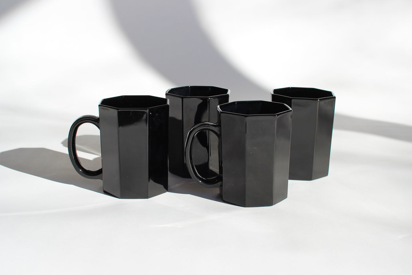 black octo coffee mug set
