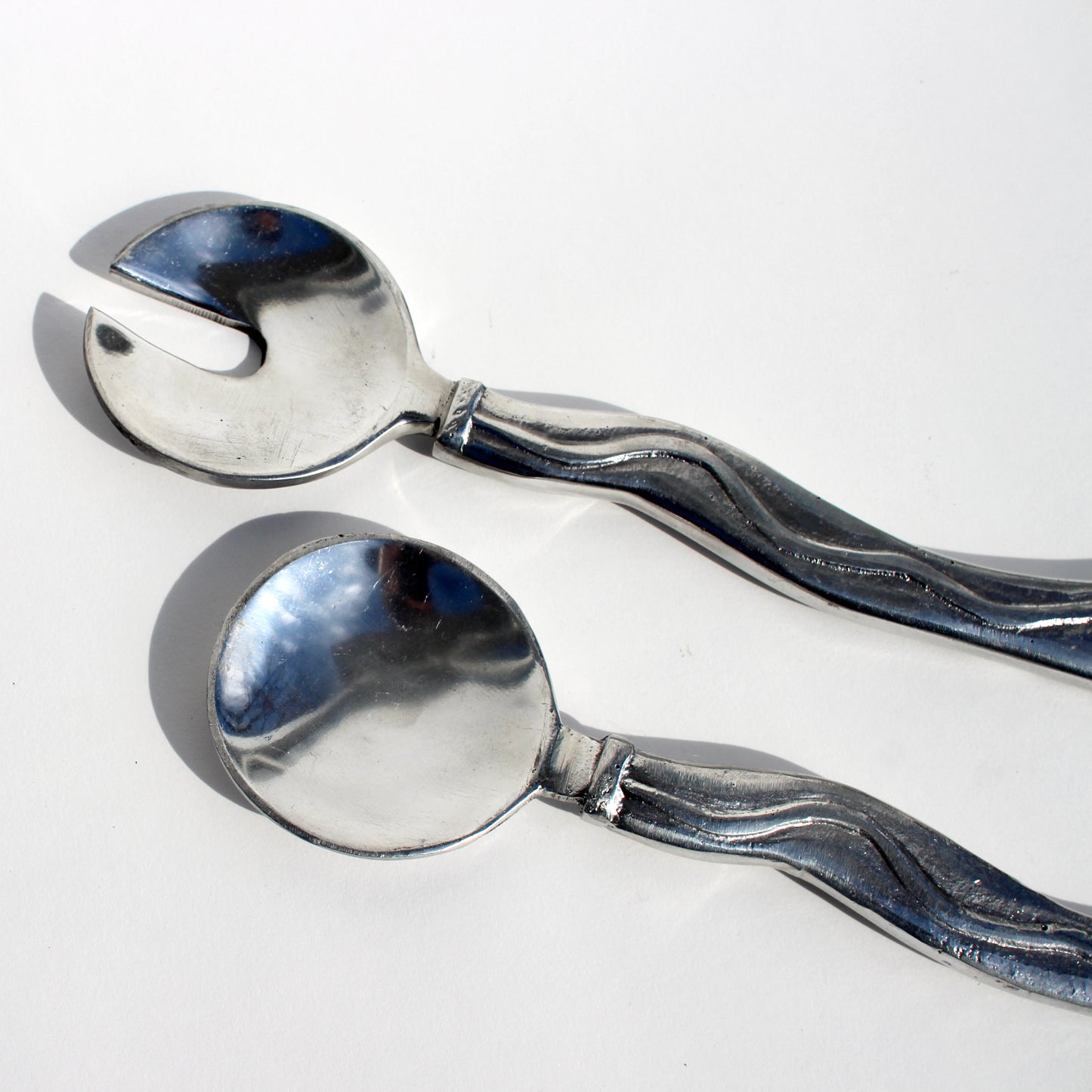 metallic swirl serving set